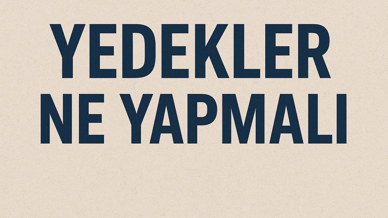 YEDEKLER NE YAPMALI? #ikm #katip #memur 