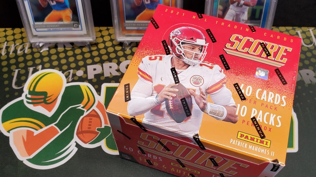 2021 Score Football Hobby Box Opening! 4 Autos per Box!