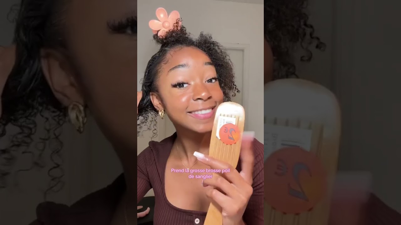 Alors vous validez mon plaquage ? 🤩🩷 #klavina #curly #afro #afrohair