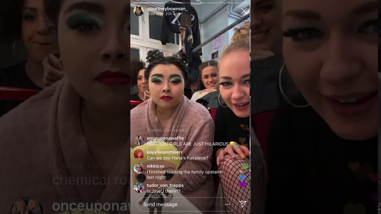 Courtney, Danielle, Jen and Hana’s Instagram Live