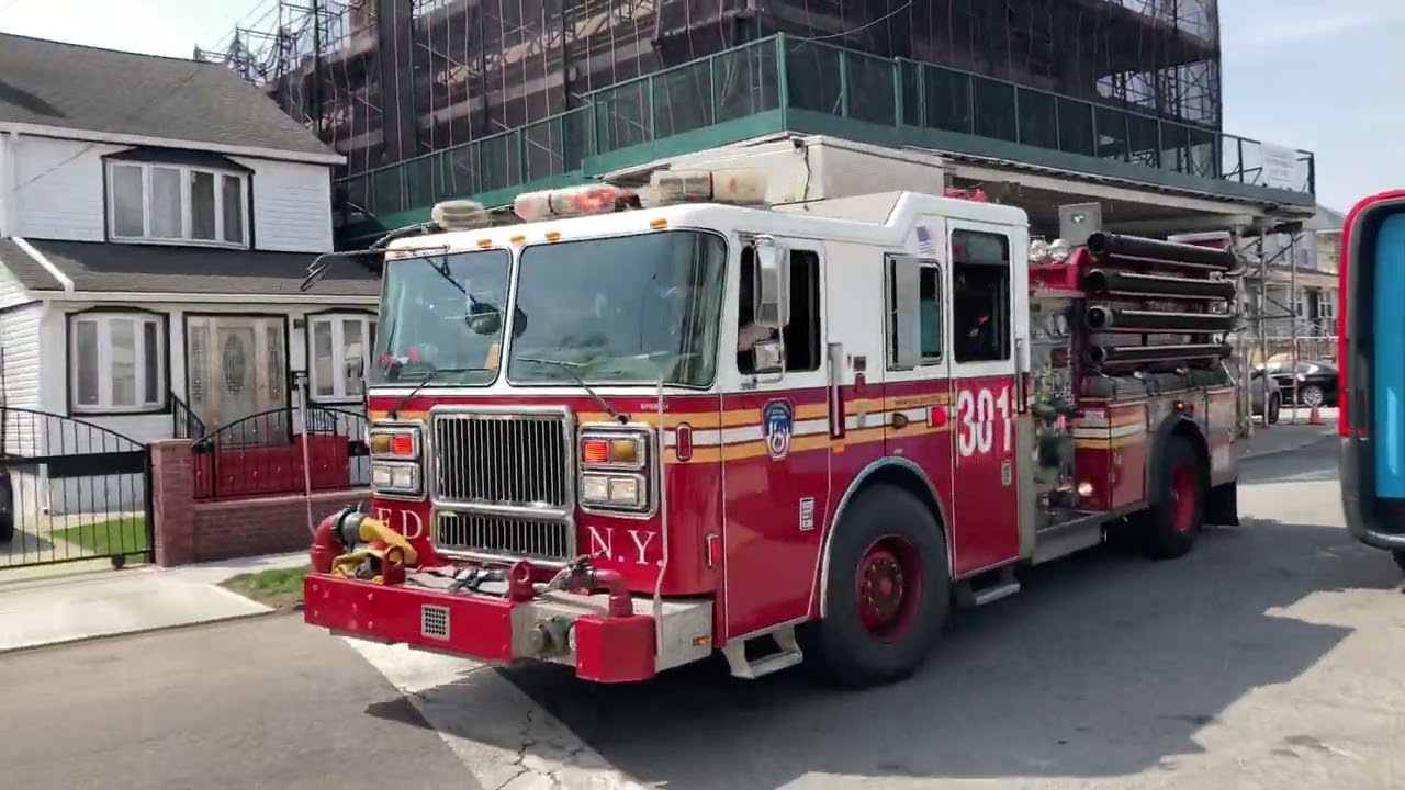 FDNY Engine 301 responding to a cardiac arrest call.