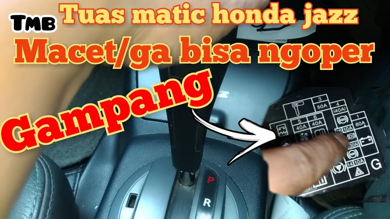 Tuas metic honda jazz macet ga bisa ngoper....GAMPANG