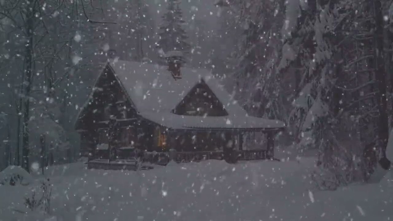 Calm Settles Into the Dark | Frozen Hills Beneath a Low Sky of Drifting Snow