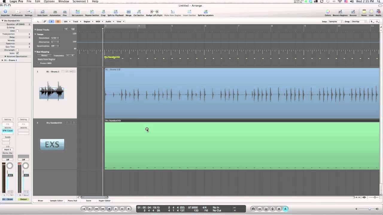beatmapping in LOGIC Pro 9