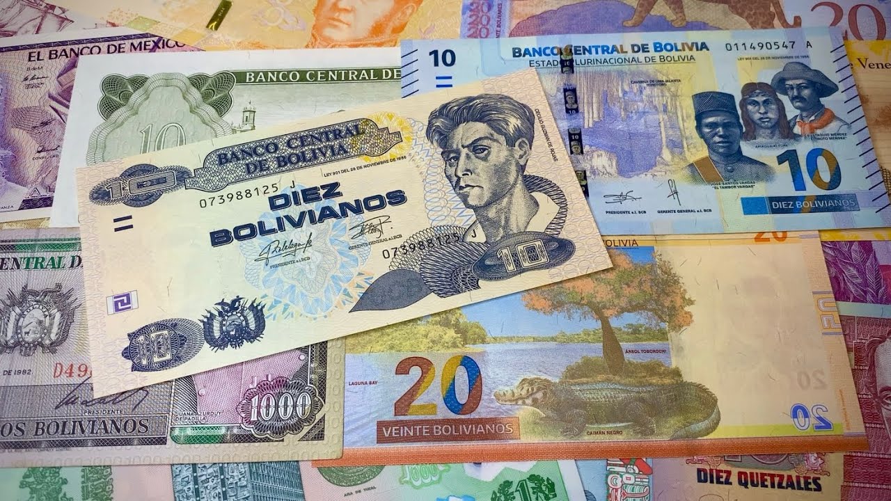 ✅ AMAZING MONEY WORLD: BOLIVIA Banknotes! 🇧🇴☀️🌎