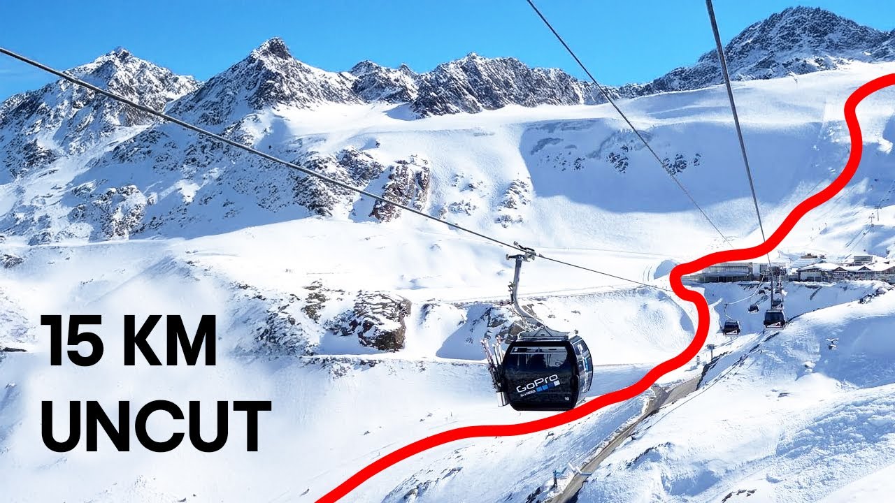 Längste Skipiste Österreichs: 15km in Sölden (UNCUT)