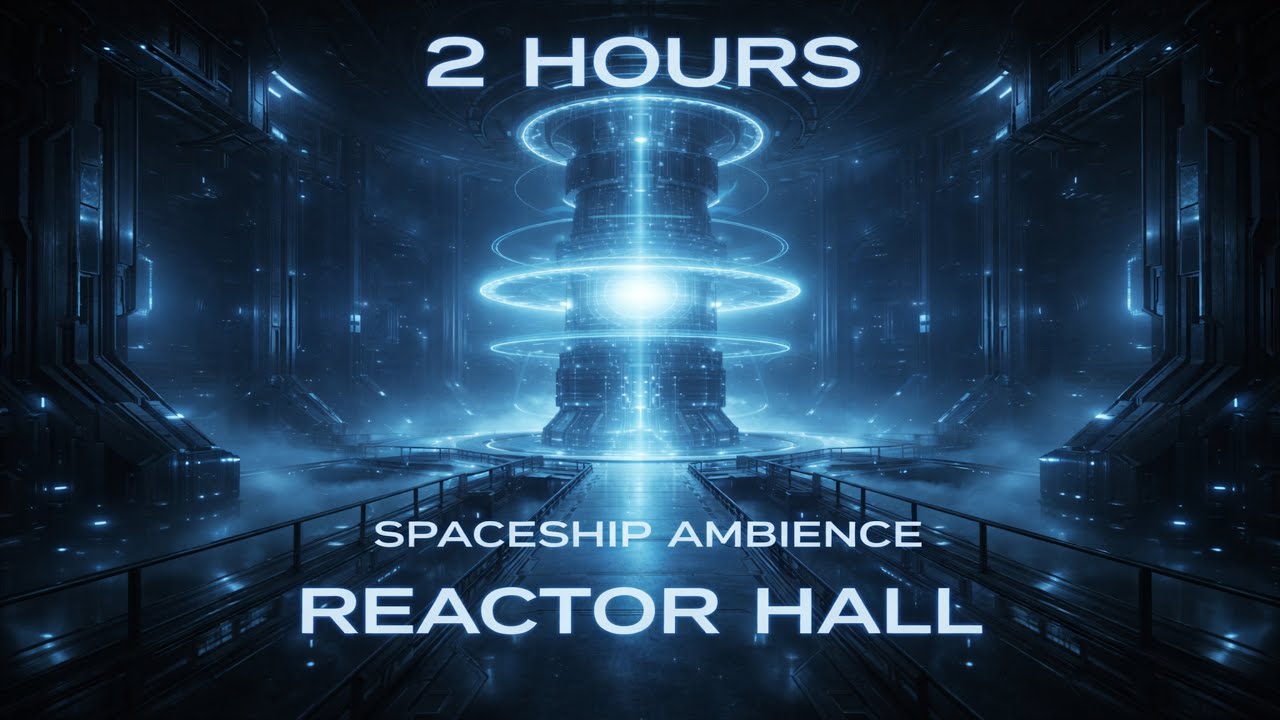Spaceship Interior Ambience – Reactor Hall | Deep Focus & Flow (2 Hours)