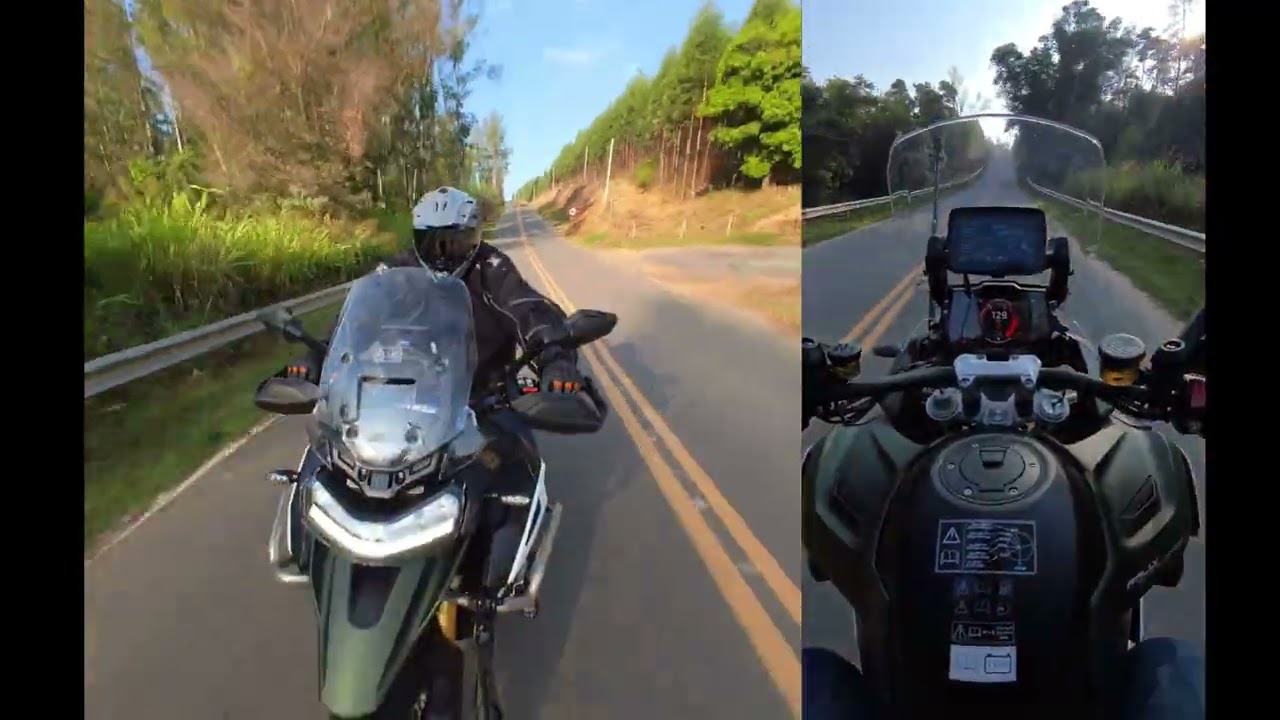Triumph Tiger 1200 Rally Explorer as curvas Estrada dos Pinheirinhos #bigtrail #roadtrip #motovlog