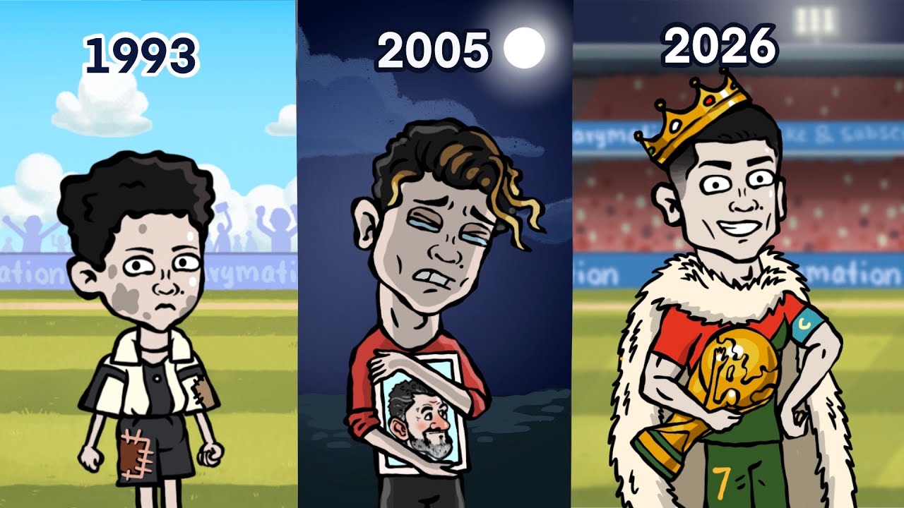Evolution of Cristiano Ronaldo (animated)