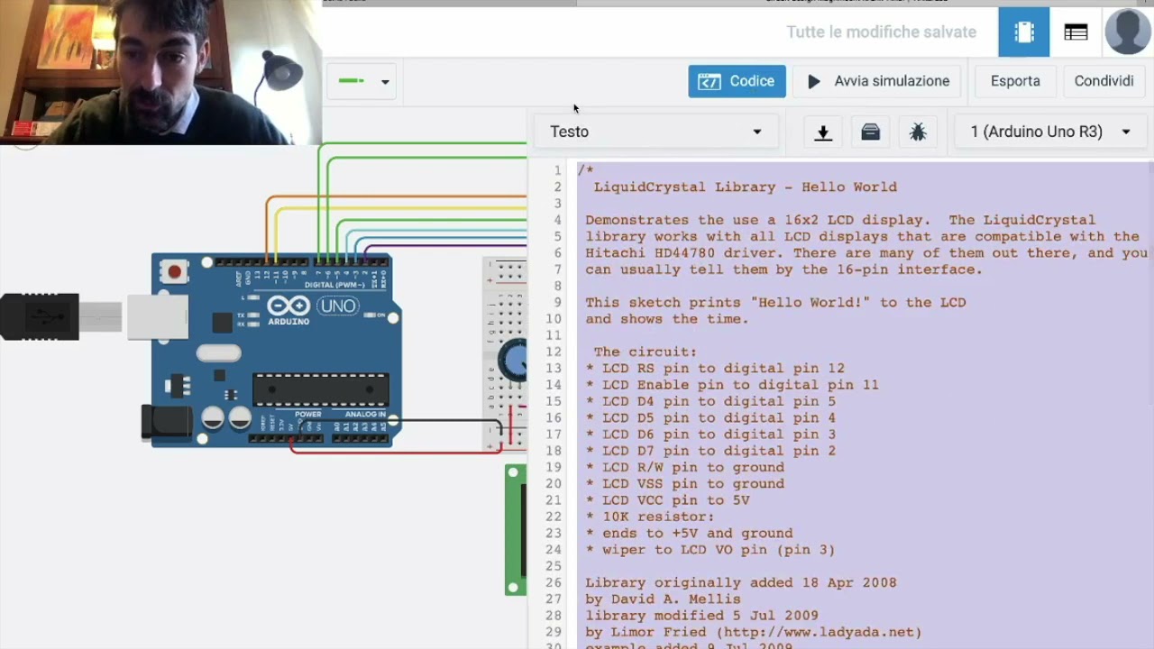 Impariamo ad Utilizzare un Display LCD per Arduino (Tinkercad)