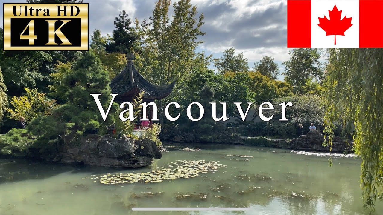 🇨🇦Vancouver Walk 4K 60fps - Classical Chinese Garden -