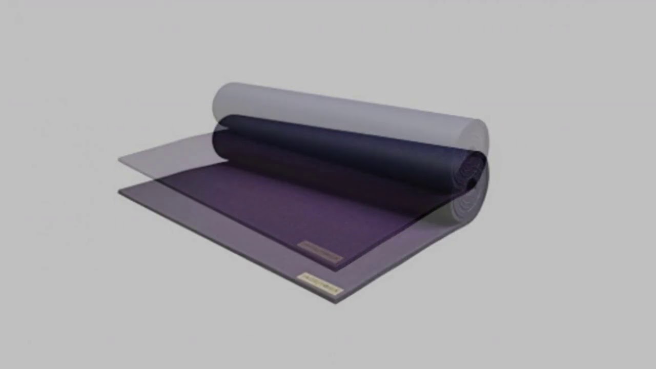 Jade Fusion XW Yoga Mat (5/16 x 28 Wide x 71 Long) Two-Toned Midnight/Purple by Jade Yoga