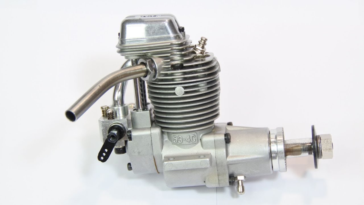 Enya 53 4C cleaning, assembling back and final test run, Part 3 eng