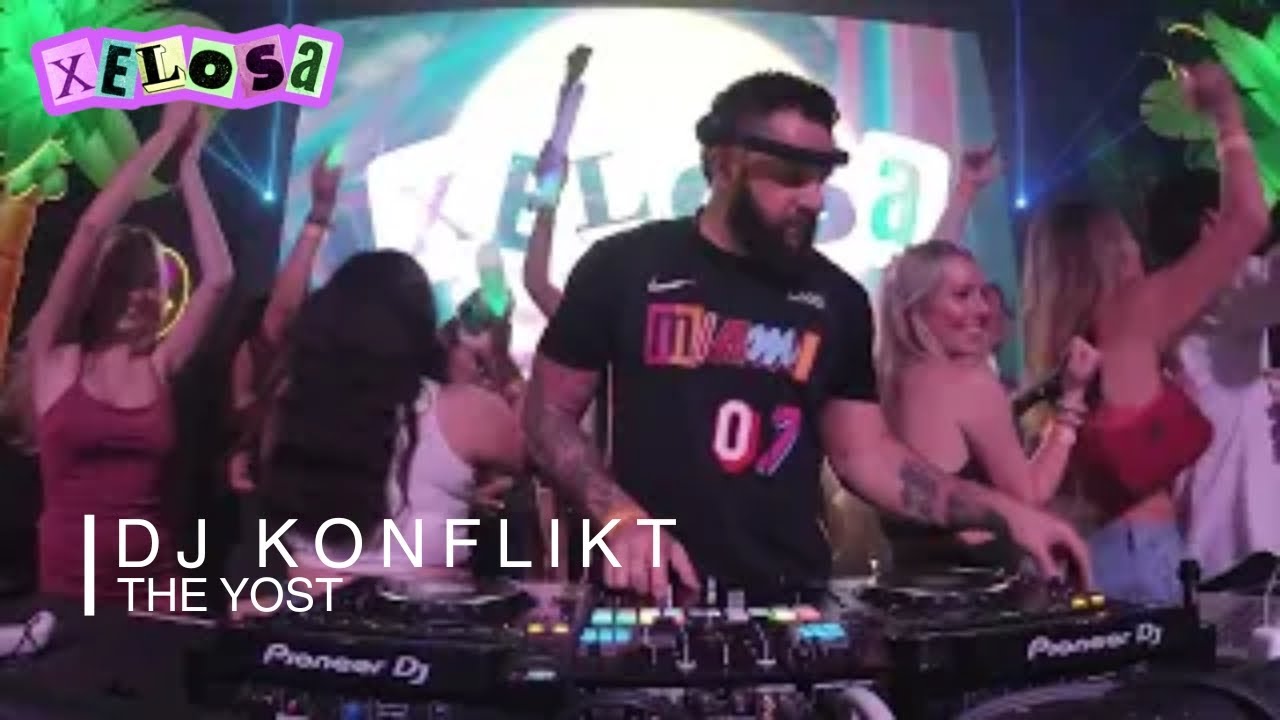 #1 Reggaeton & EDM Party Mix 2024 with DJ KONFLIKT@xelosaparty  | The best Live Club DJ set