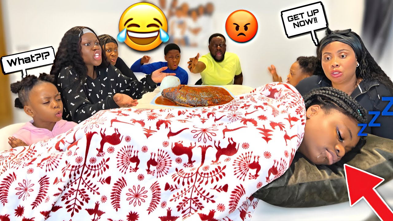 RANDOMLY FALLING ASLEEP AT THE FAMILY TABLE DURING DINNER | *IT ENDED REALLY BAD*