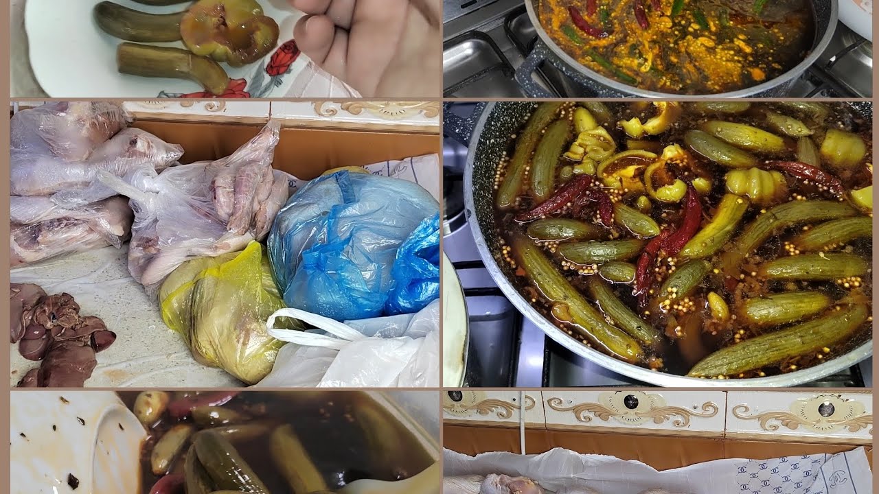 تقسيم الدجاج🐔 يكفيج شهر طرشي سريع بيومين تاكلوا واطيب من الجاهز