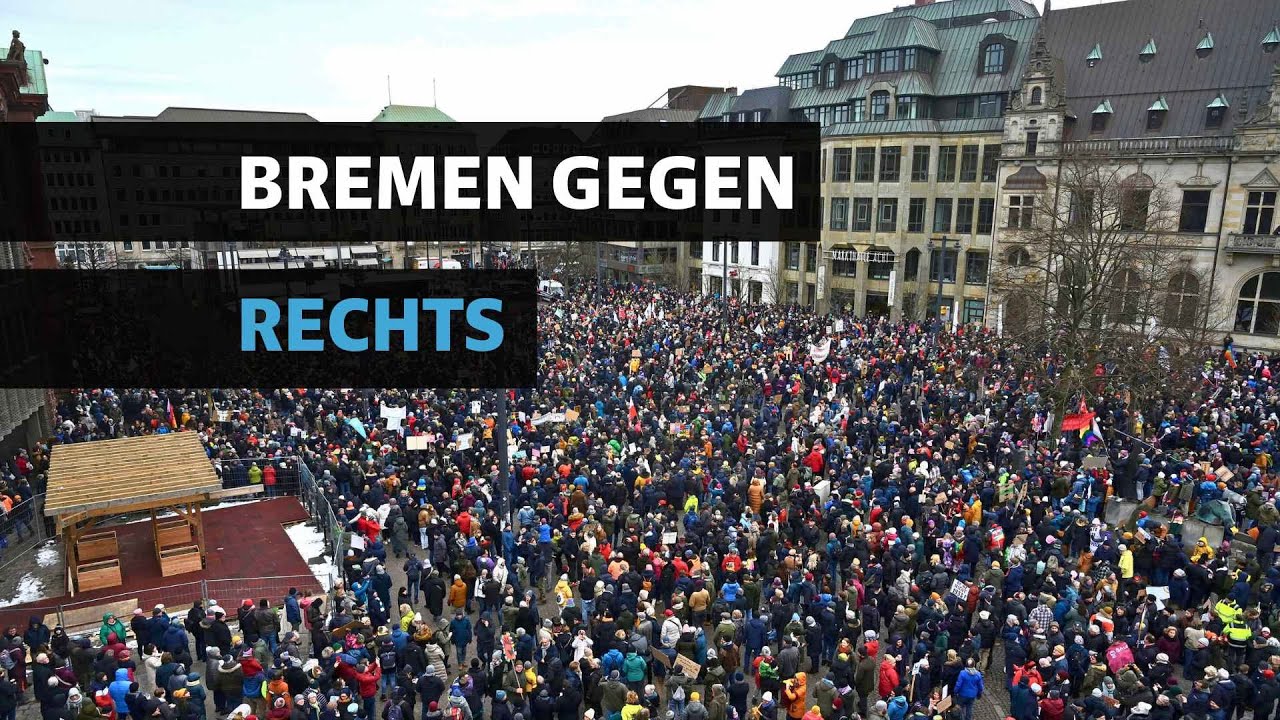 Bis zu 45.000 Menschen demonstrieren in Bremen gegen Rechtsextremismus und AfD | Umfrage