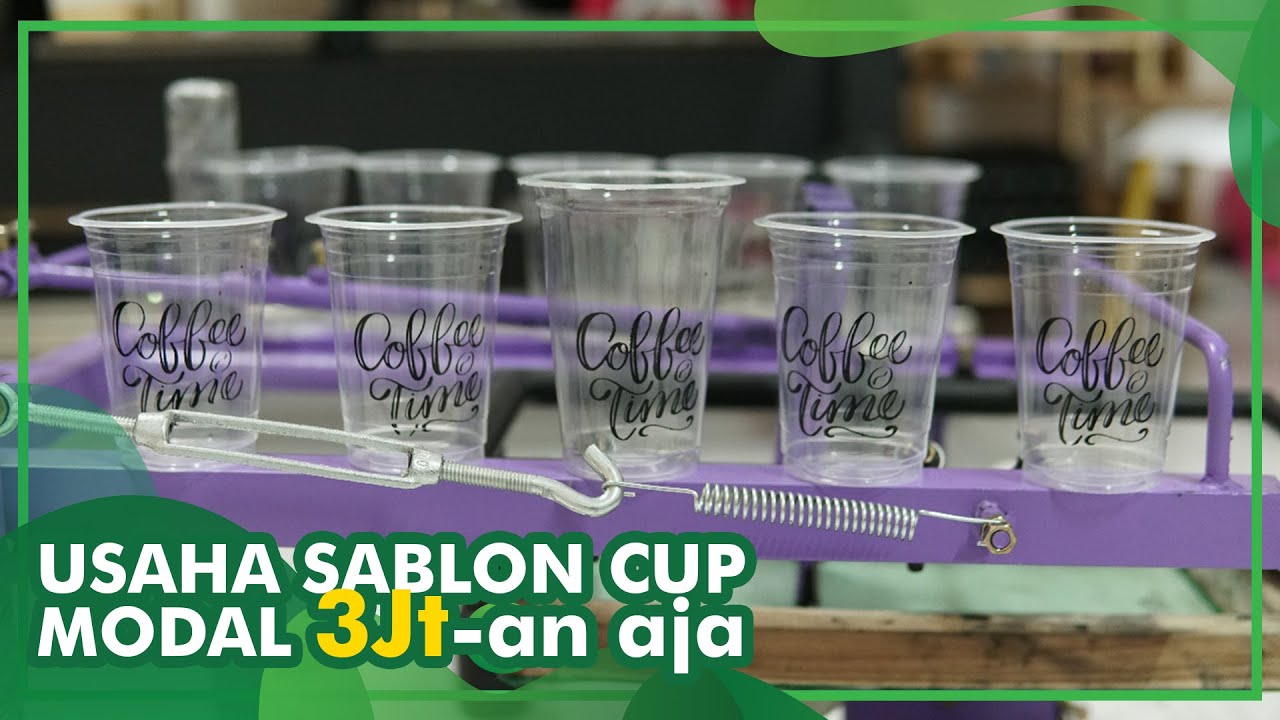 Tutorial 2 Alat Sablon Cup Manual : Cara Sablon Gelas Cup Plastik Logo Anda, Mudah dan Praktis