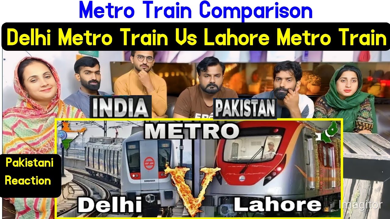 Pakistani Reaction On Delhi Metro Train Vs Lahore Metro Train | Metro Train Comparison.