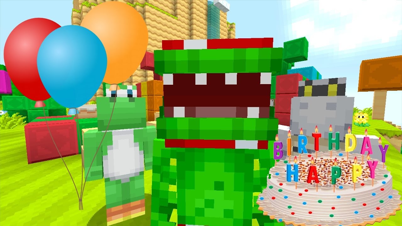 Minecraft Wii U - Super Mario Series - Tripolarz Birthday Party! [123]