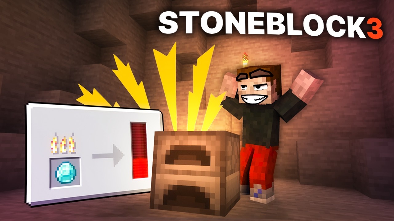 W Piecu Palę Diamentami 💎 - Minecraft Caveblock 3 | Część 4