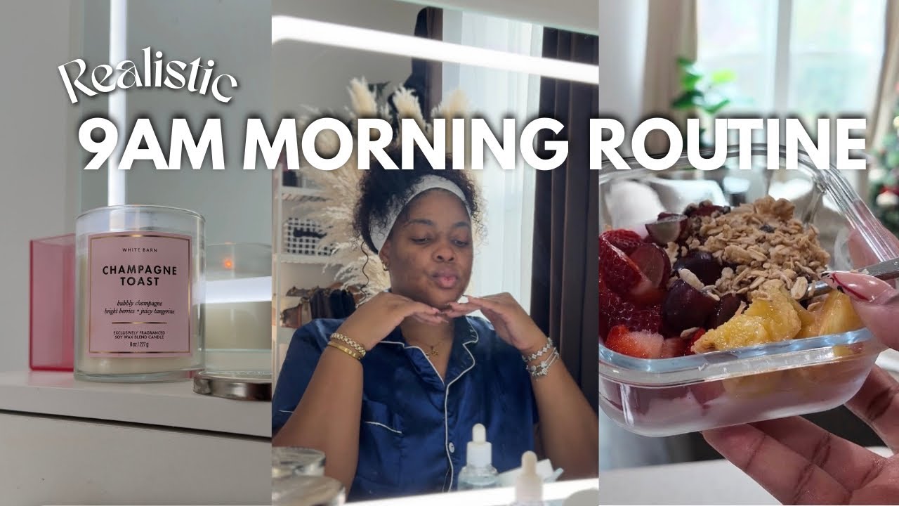 9AM REALISTIC MORNING ROUTINE 🎀☀️ | pilates challenge, productivity reset, breakfast bowls 