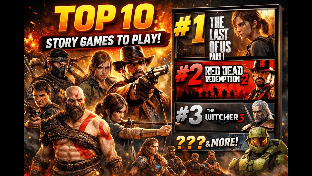 Top 10 games that you should really play 🎮.