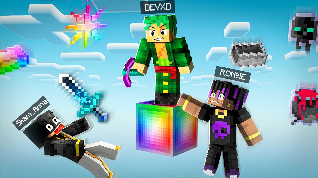 Minecraft, But It Rains AVARITIA in ONE BLOCK😱