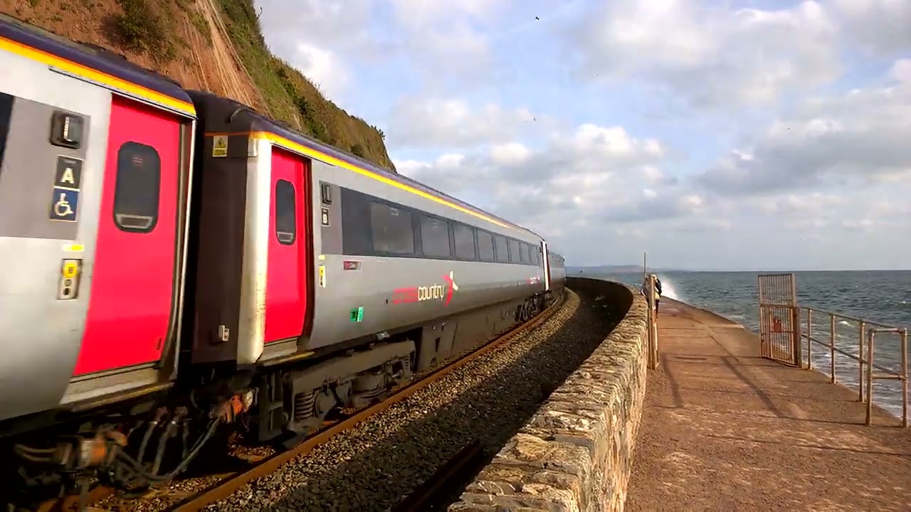 XC 43378 and 43301 at Teignmouth. 19-10-2020