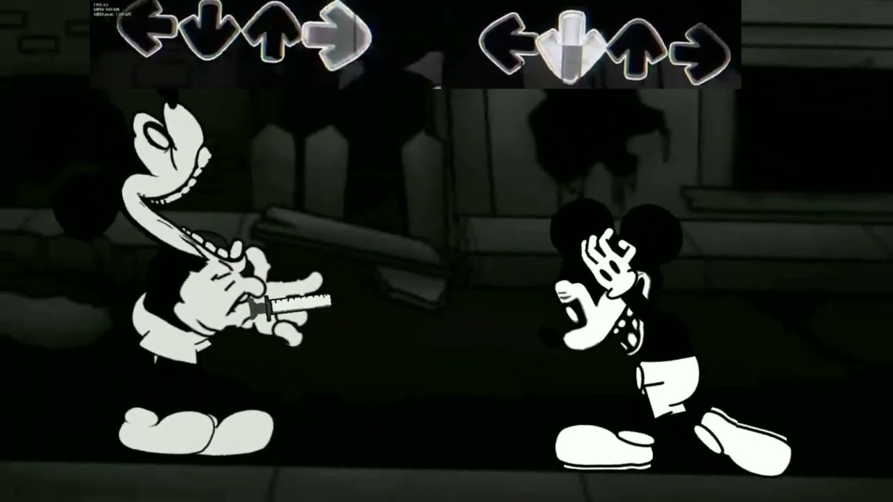 Friday Night Funkin _ Unknown Suffering V2 But WI Mickey VS SNS Mickey(480P) draw cartoons 2