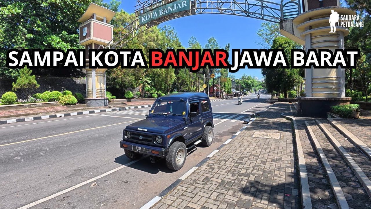 POV JALAN - JALAN KE PANGANDARAN NAIK MOBIL SUZUKI KATANA JIMNY BARU MASUK KOTA BANJAR