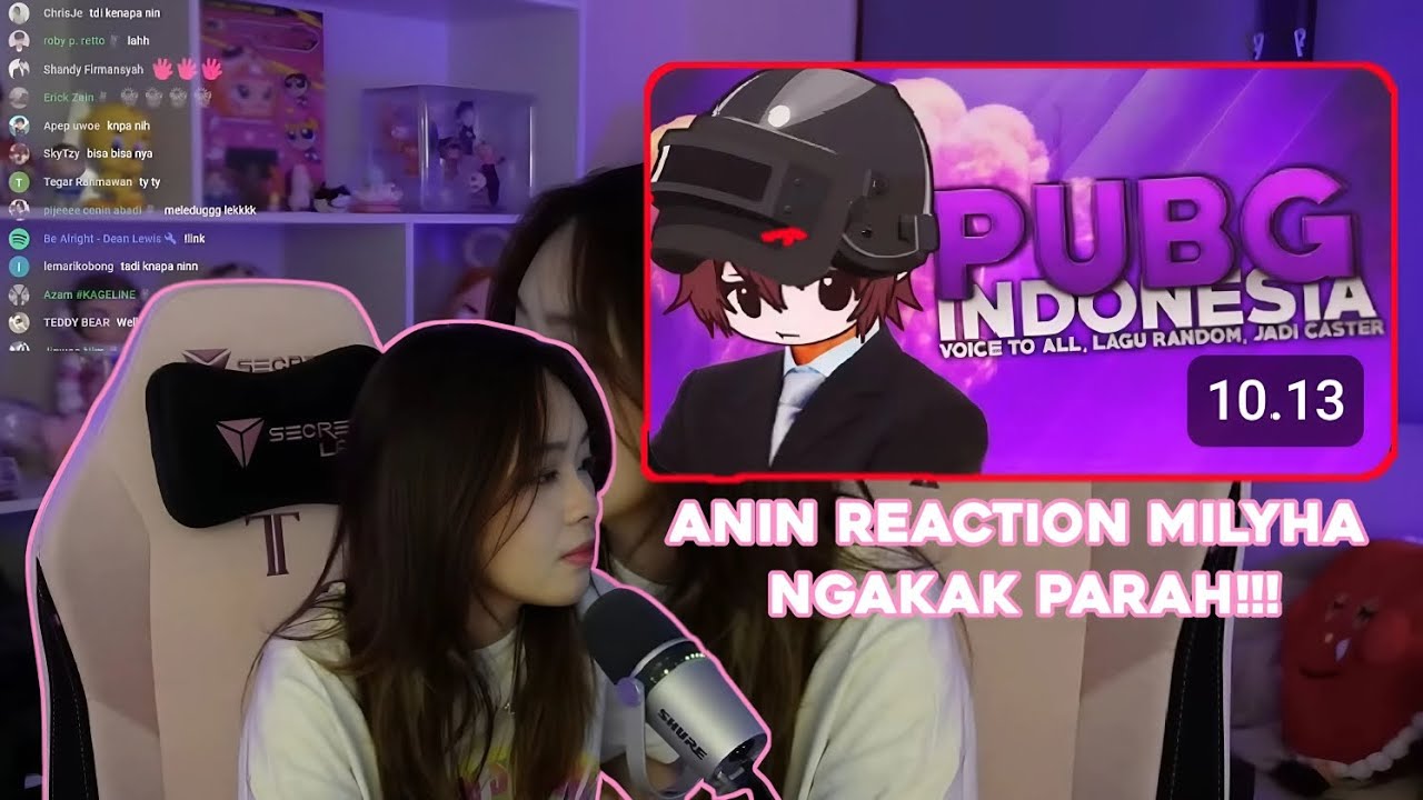 Anin reaction video milyhya di youtube ngakak parahh