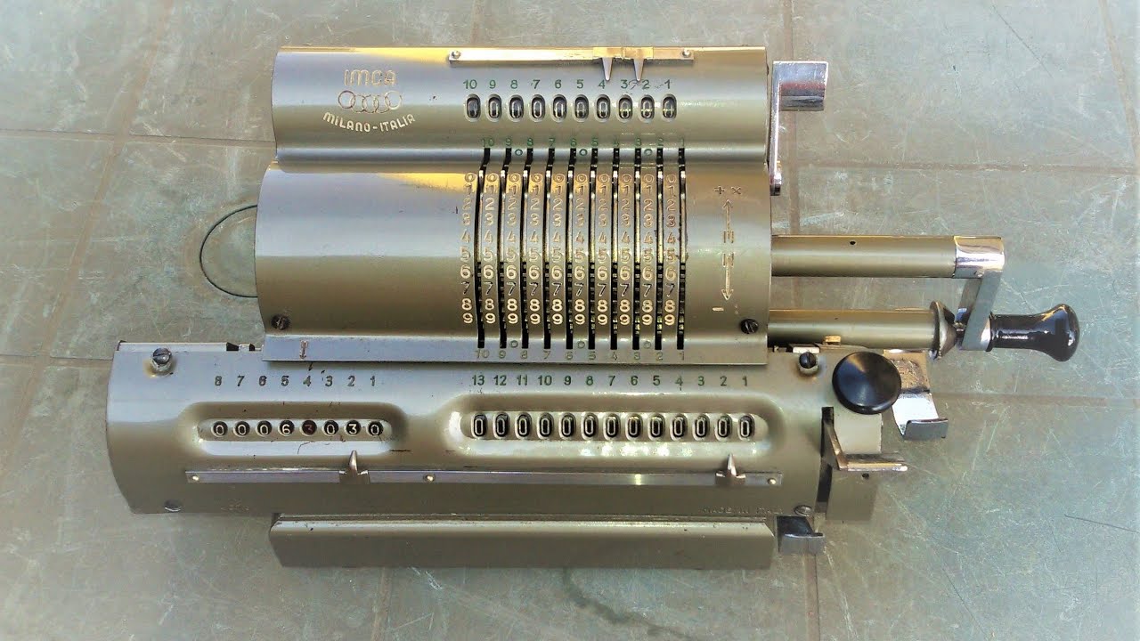 Come si usa una calcolatrice meccanica