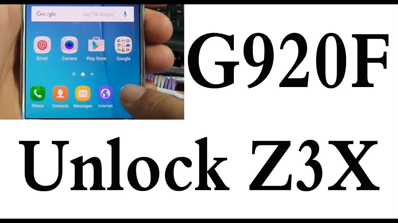طريقة فك شفرة سامسونج  samsung s6 g920f 6.0.1 unlock