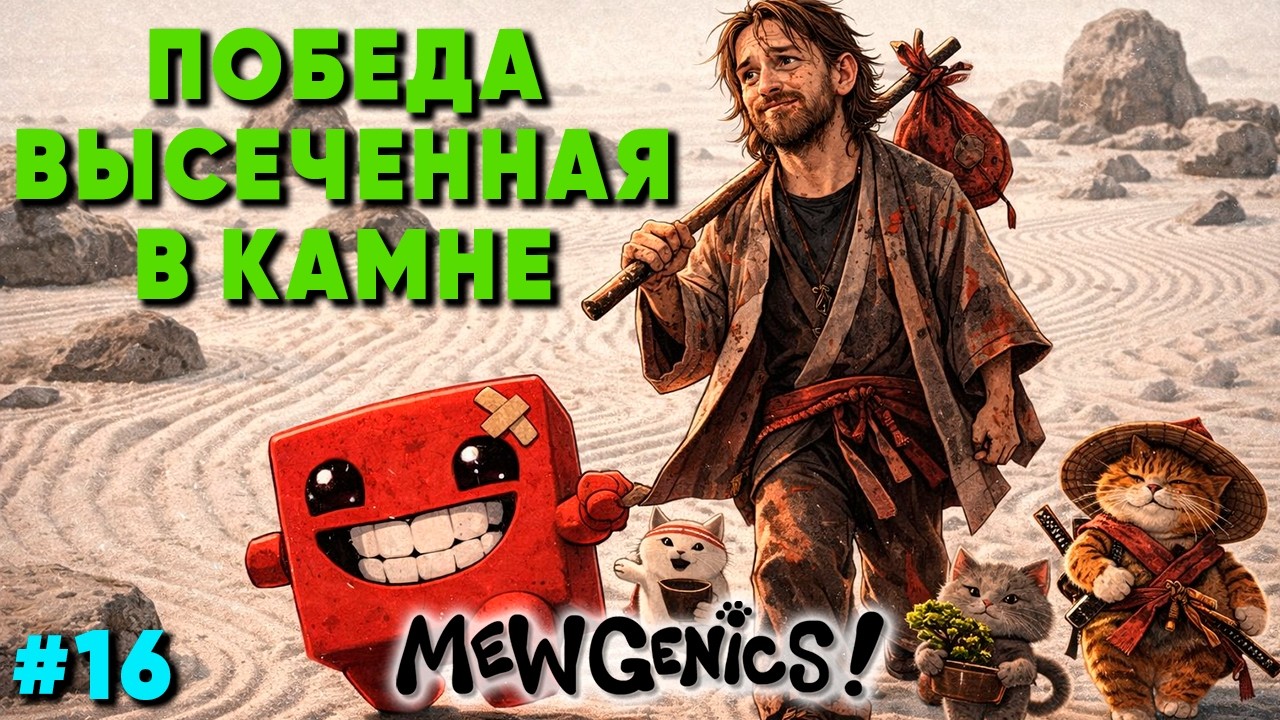 [E16] Прохождение Mewgenics | Победа высеченная в камне | Квест Throbbing Gristle