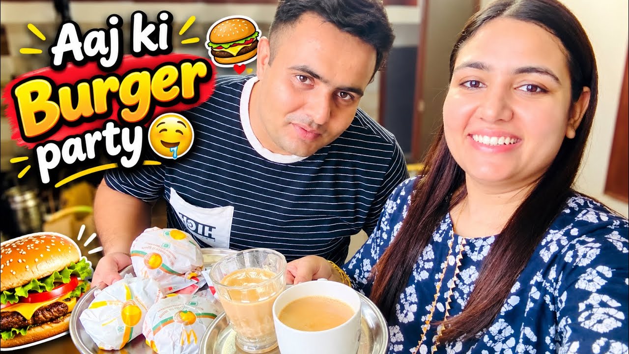 Aaj ki Burger party🤤|| UP Police Sub Inspector 