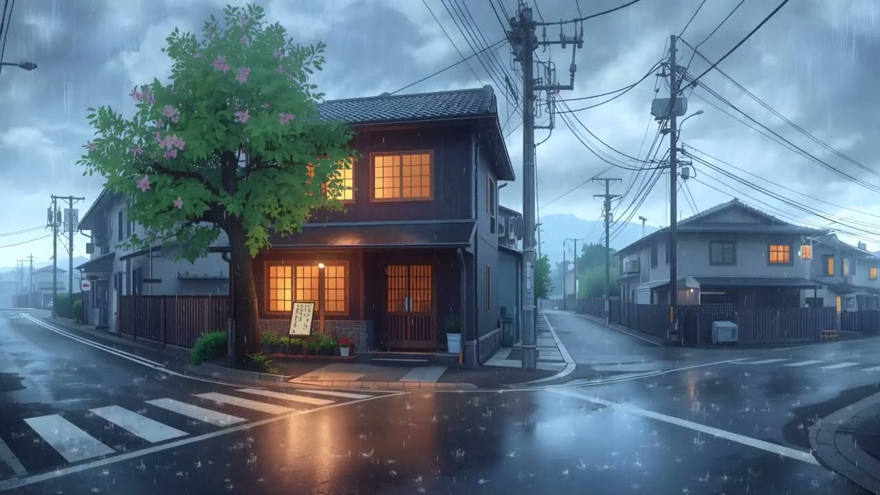 Rainy Café Ambience 🌧️ Chill Lofi Rain for Reading & Focus