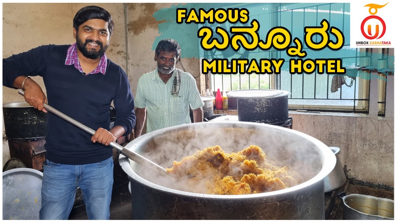 Famous Bannur Mutton Biryani and Starters at Ramaswamy Military Hotel | Kannada Food Review