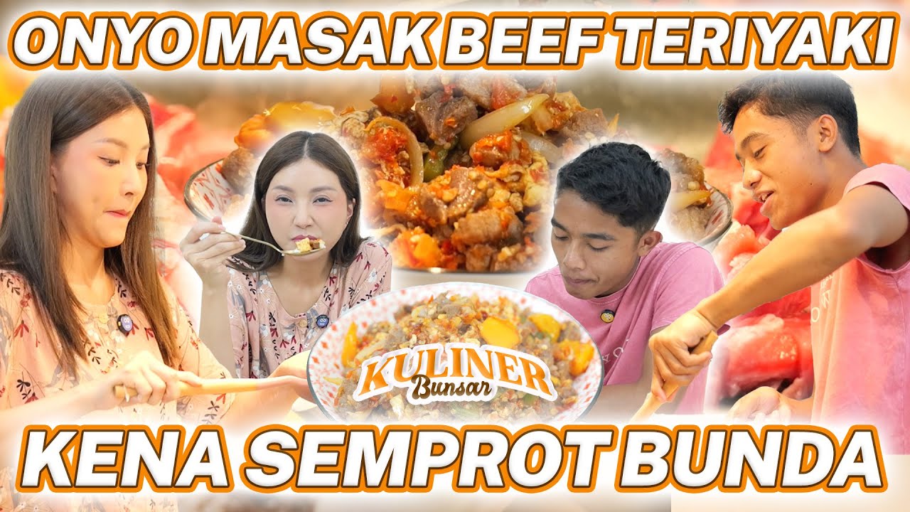 ONYO BANTU MASAK BEEF TERIYAKI BARENG BUNDA SARWENDAH