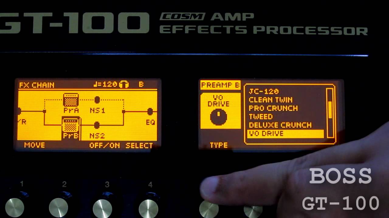 Boss GT-100 | Tutorial #3 | Preamp Configs: T-Comp & Custom Cabinet