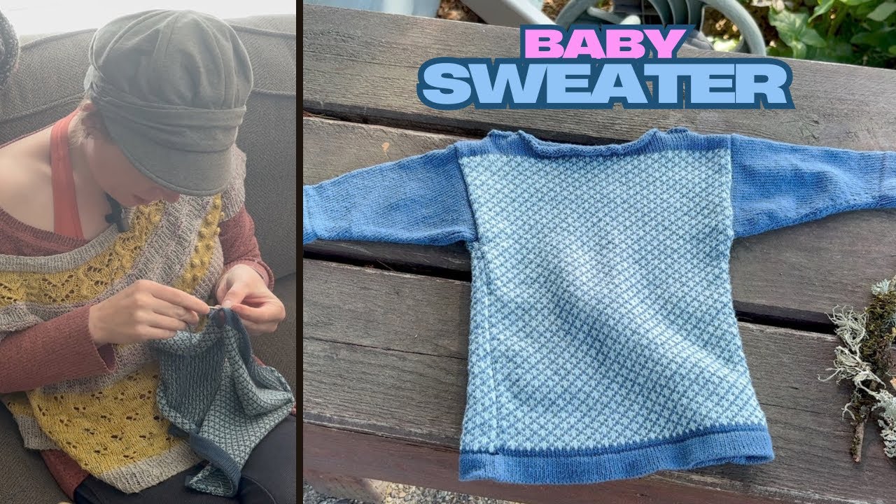 Knitting a Last Minute Baby Shower Gift with my Knitting Machine