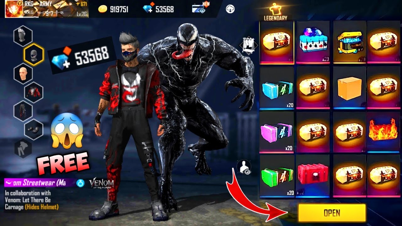 Free Fire Venom Event Rewards || Garena Free Fire
