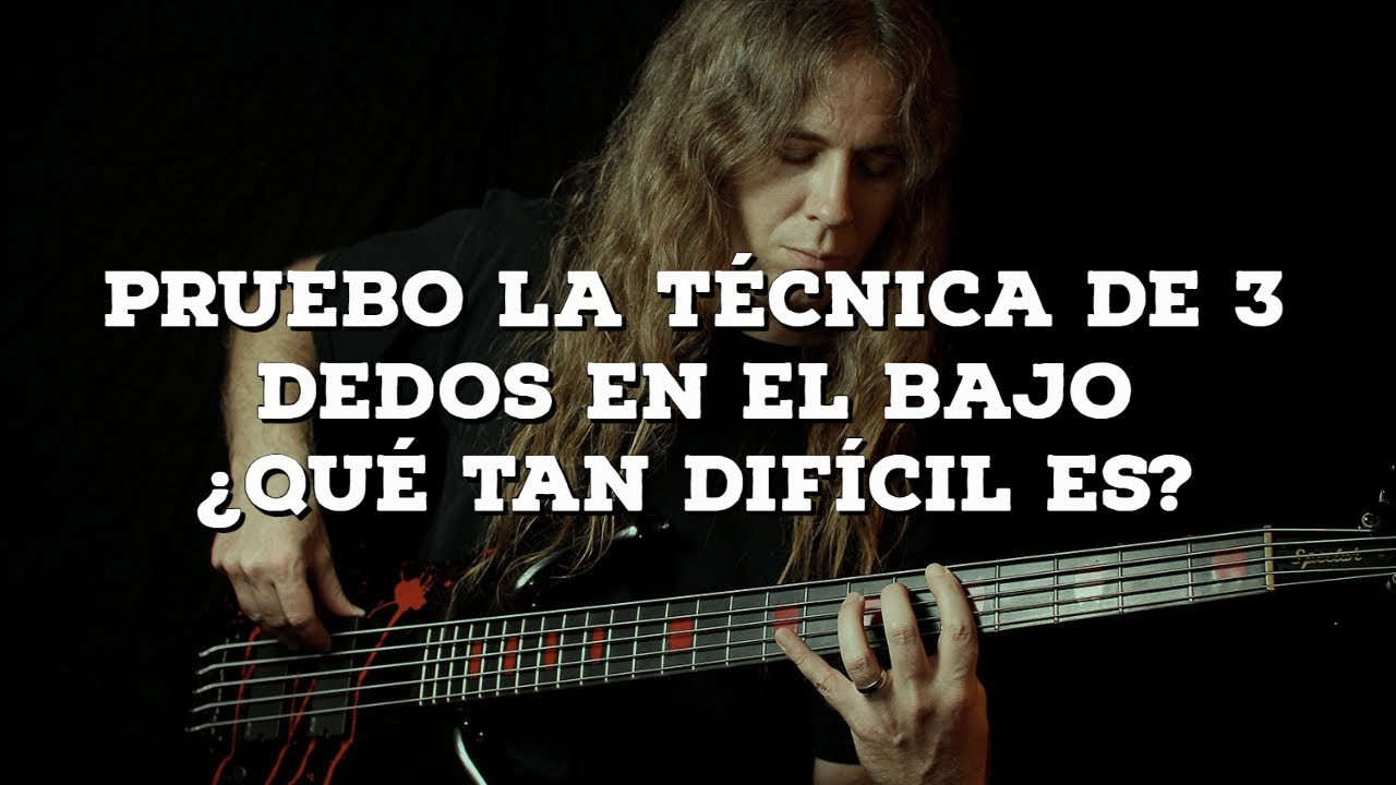 Intento la mortal técnica de 3 dedos en el bajo!