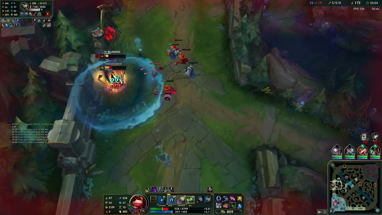 Teemo's Passive Vs Rengar