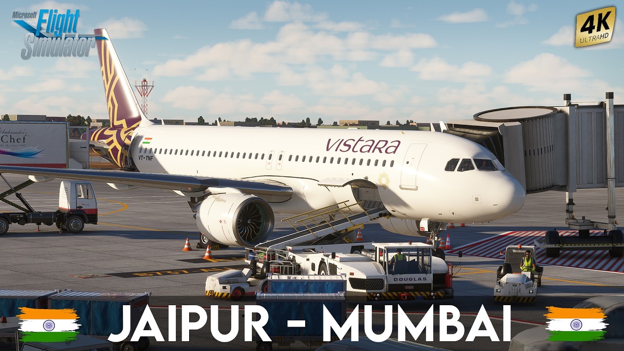 Jaipur to Mumbai | Microsoft Flight Simulator 2020 | Vistara | The Game Flix