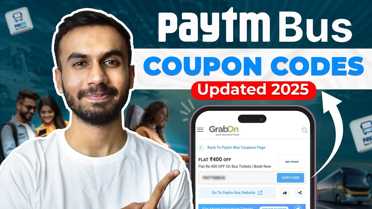 Paytm Bus Ticket Promo Code Today 2025 |  Bus Booking Offers Today