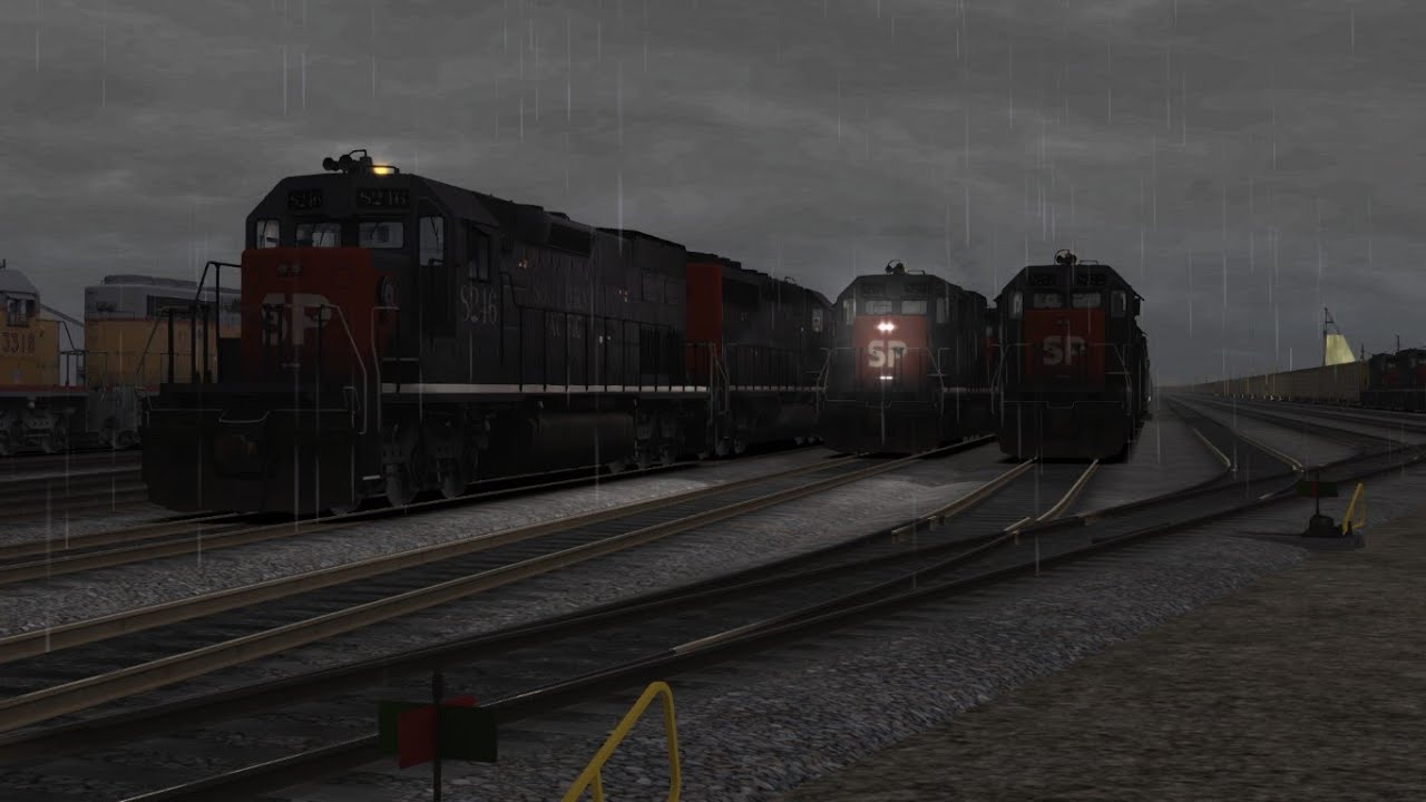 Hard working freight units / SP Loaded Manifest To Colfax :TS2021
