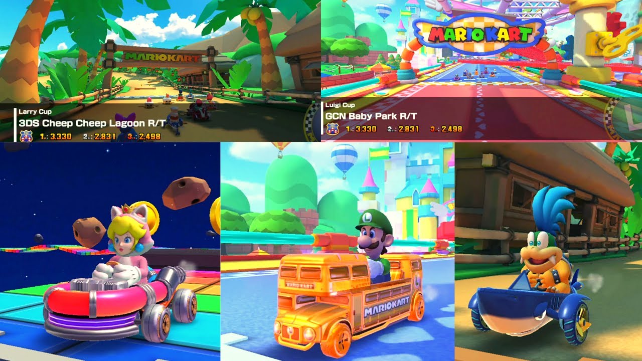 Mario Kart Tour - New Year's Tour 2023 - 3DS Cheep Cheep Lagoon, GCN Baby Park & Rainbow Road
