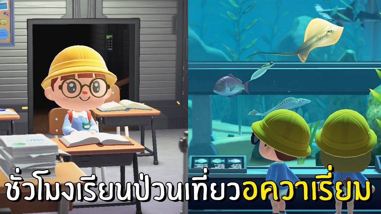ชั่วโมงเรียนป่วนเที่ยวอควาเรี่ยม  #3 | Animal Crossing