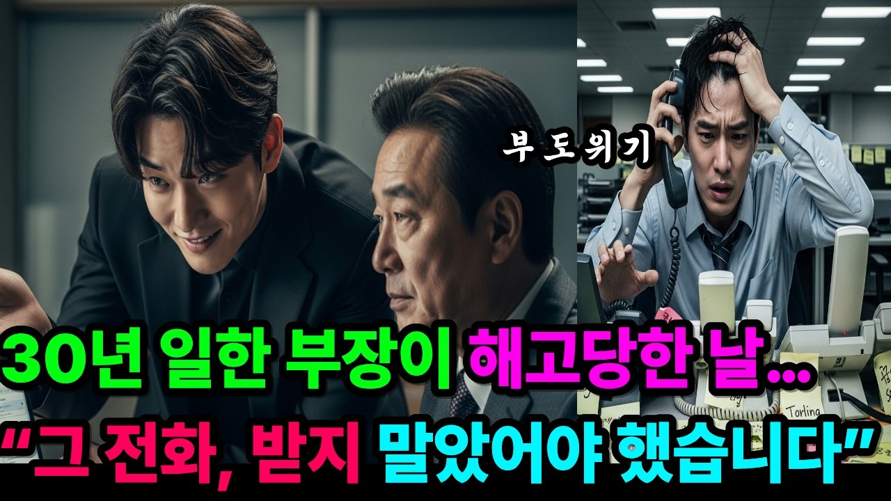 30년 일한 부장이 해고당한 날… 그가 남긴 마지막 전화 한 통에 회사가 무너졌다 | 노후사연 | 인생사연 | 시니어사연 | 사이다사연 | 오디오북 | 감동사연 |